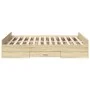 Sonoma oak engineered wood bed with drawers 120x190 cm by vidaXL, Beds and slatted bases - Ref: Foro24-3280323, Price: 134,77...