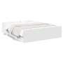 White engineered wood bed frame with drawers 160x200 cm by vidaXL, Beds and slatted bases - Ref: Foro24-3280279, Price: 159,8...