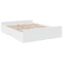 Weißer Holzwerkstoff-Bettrahmen mit Schubladen 160 x 200 cm von vidaXL, Betten und Lattenroste - Ref: Foro24-3280279, Preis: ...