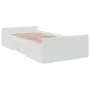 Cama con cajones madera de ingeniería blanco 100x200 cm de vidaXL, Camas y somieres - Ref: Foro24-3280328, Precio: 151,89 €, ...
