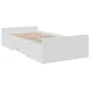Cama con cajones madera de ingeniería blanco 100x200 cm de vidaXL, Camas y somieres - Ref: Foro24-3280328, Precio: 151,89 €, ...