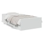 Weißes Holzwerkstoffbett mit Schubladen 190x190 cm von vidaXL, Betten und Lattenroste - Ref: Foro24-3280342, Preis: 158,81 €,...