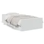 White engineered wood bed with drawers 190x190 cm by vidaXL, Beds and slatted bases - Ref: Foro24-3280342, Price: 156,22 €, D...