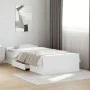 White engineered wood bed with drawers 190x190 cm by vidaXL, Beds and slatted bases - Ref: Foro24-3280342, Price: 156,22 €, D...
