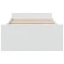 White engineered wood bed with drawers 190x190 cm by vidaXL, Beds and slatted bases - Ref: Foro24-3280342, Price: 156,22 €, D...