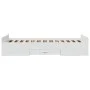 White engineered wood bed with drawers 190x190 cm by vidaXL, Beds and slatted bases - Ref: Foro24-3280342, Price: 156,22 €, D...