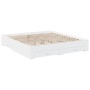 White engineered wood bed frame with drawers 180x200 cm by vidaXL, Beds and slatted bases - Ref: Foro24-3280363, Price: 203,9...