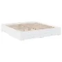 White engineered wood bed frame with drawers 180x200 cm by vidaXL, Beds and slatted bases - Ref: Foro24-3280363, Price: 208,0...