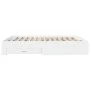 White engineered wood bed frame with drawers 180x200 cm by vidaXL, Beds and slatted bases - Ref: Foro24-3280363, Price: 208,0...