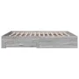 Sonoma gray engineered wood bed with drawers 180x200 cm by vidaXL, Beds and slatted bases - Ref: Foro24-3280368, Price: 175,4...