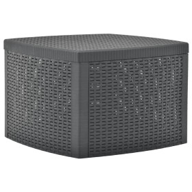 Anthracite gray plastic side table 54x54x36.5 cm by vidaXL, Garden tables - Ref: Foro24-48775, Price: 68,62 €, Discount: %