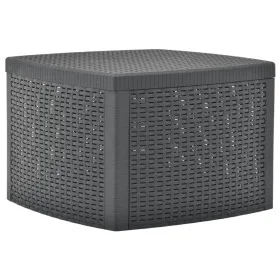 Mesa auxiliar de plástico gris antracita 54x54x36,5 cm de vidaXL, Mesas de jardín - Ref: Foro24-48775, Precio: 67,37 €, Descu...