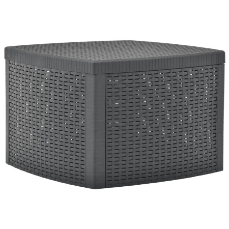 Anthracite gray plastic side table 54x54x36.5 cm by vidaXL, Garden tables - Ref: Foro24-48775, Price: 68,62 €, Discount: %