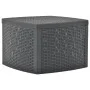 Mesa auxiliar de plástico gris antracita 54x54x36,5 cm de vidaXL, Mesas de jardín - Ref: Foro24-48775, Precio: 67,37 €, Descu...