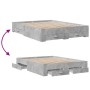Cama con cajones madera ingeniería gris hormigón 150x200 cm de vidaXL, Camas y somieres - Ref: Foro24-3280380, Precio: 196,96...