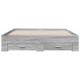 Sonoma gray engineered wood bed with drawers 150x200 cm by vidaXL, Beds and slatted bases - Ref: Foro24-3280382, Price: 159,2...