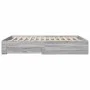 Sonoma gray engineered wood bed with drawers 150x200 cm by vidaXL, Beds and slatted bases - Ref: Foro24-3280382, Price: 165,6...