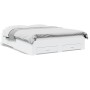 Estructura cama con cajones madera ingeniería blanca 150x200 cm de vidaXL, Camas y somieres - Ref: Foro24-3280377, Precio: 17...