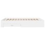 White engineered wood bed frame with drawers 150x200 cm by vidaXL, Beds and slatted bases - Ref: Foro24-3280377, Price: 181,6...