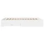 White engineered wood bed frame with drawers 150x200 cm by vidaXL, Beds and slatted bases - Ref: Foro24-3280377, Price: 174,0...