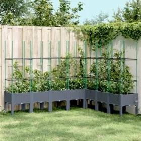 Pflanzgefäß mit grauem PP-Gitter 200x160x142,5 cm von vidaXL, Töpfe und Pflanzgefäße - Ref: Foro24-367971, Preis: 127,96 €, R...