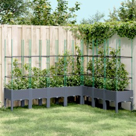Pflanzgefäß mit grauem PP-Gitter 200x160x142,5 cm von vidaXL, Töpfe und Pflanzgefäße - Ref: Foro24-367971, Preis: 160,70 €, R...