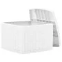 White plastic side table 54x54x36.5 cm by vidaXL, Garden tables - Ref: Foro24-48774, Price: 55,73 €, Discount: %