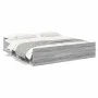Sonoma gray engineered wood bed with drawers 200x200 cm by vidaXL, Beds and slatted bases - Ref: Foro24-3280270, Price: 165,8...
