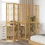 6-panel partition screen solid brown paulownia wood by vidaXL, Room dividers - Ref: Foro24-358875, Price: 135,67 €, Discount: %
