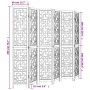 6-panel partition screen solid brown paulownia wood by vidaXL, Room dividers - Ref: Foro24-358875, Price: 135,67 €, Discount: %