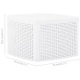 White plastic side table 54x54x36.5 cm by vidaXL, Garden tables - Ref: Foro24-48774, Price: 56,65 €, Discount: %