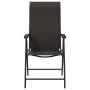 Klappbare Gartenstühle, 2 Stück, synthetisches Rattan, schwarzer Kaffee von vidaXL, Gartenstühle - Ref: Foro24-4007139, Preis...