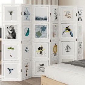 White Paulownia solid wood 6-panel dividing screen by vidaXL, Room dividers - Ref: Foro24-358697, Price: 161,73 €, Discount: %