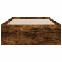 Smoked oak engineered wood bed with drawers 75x190 cm by vidaXL, Beds and slatted bases - Ref: Foro24-3280444, Price: 104,77 ...