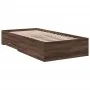 Cama con cajones madera de ingeniería marrón roble 75x190 cm de vidaXL, Camas y somieres - Ref: Foro24-3280446, Precio: 106,1...