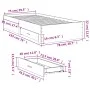 Oak brown engineered wood bed with drawers 75x190 cm by vidaXL, Beds and slatted bases - Ref: Foro24-3280446, Price: 106,17 €...