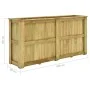 Blumenbeet aus imprägniertem Kiefernholz, 196 x 50 x 100 cm von vidaXL, Töpfe und Pflanzgefäße - Ref: Foro24-49099, Preis: 41...
