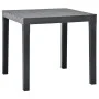 Gartentisch mit 2 anthrazitgrauen Kunststoffbänken von vidaXL, Gartensets - Ref: Foro24-48778, Preis: 136,31 €, Rabatt: %