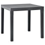 Gartentisch mit 2 anthrazitgrauen Kunststoffbänken von vidaXL, Gartensets - Ref: Foro24-48778, Preis: 138,69 €, Rabatt: %