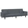 Zweiteilige Sofagarnitur aus dunkelgrauem Samt mit Kissen von vidaXL, Sofas - Ref: Foro24-3216269, Preis: 325,49 €, Rabatt: %