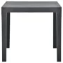 Garden table with 2 anthracite gray plastic benches by vidaXL, Garden sets - Ref: Foro24-48778, Price: 136,31 €, Discount: %