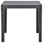 Gartentisch mit 2 anthrazitgrauen Kunststoffbänken von vidaXL, Gartensets - Ref: Foro24-48778, Preis: 138,69 €, Rabatt: %