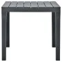 Gartentisch mit 2 anthrazitgrauen Kunststoffbänken von vidaXL, Gartensets - Ref: Foro24-48778, Preis: 136,31 €, Rabatt: %