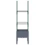 Planter with gray PP trellis 40x40x142.5 cm by vidaXL, Pots and planters - Ref: Foro24-367946, Price: 25,81 €, Discount: %