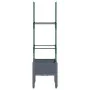 Planter with gray PP trellis 40x40x142.5 cm by vidaXL, Pots and planters - Ref: Foro24-367946, Price: 25,81 €, Discount: %