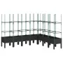 Planter with trellis PP black 200x160x142.5 cm by vidaXL, Pots and planters - Ref: Foro24-367973, Price: 157,80 €, Discount: %