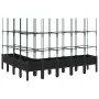 Planter with trellis PP black 200x160x142.5 cm by vidaXL, Pots and planters - Ref: Foro24-367973, Price: 157,80 €, Discount: %
