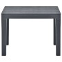Gartentisch mit 2 anthrazitgrauen Kunststoffbänken von vidaXL, Gartensets - Ref: Foro24-48778, Preis: 138,69 €, Rabatt: %