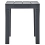Gartentisch mit 2 anthrazitgrauen Kunststoffbänken von vidaXL, Gartensets - Ref: Foro24-48778, Preis: 138,69 €, Rabatt: %
