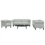 Juego de sofás 3 piezas terciopelo gris claro de vidaXL, Sofás - Ref: Foro24-3209209, Precio: 595,61 €, Descuento: %